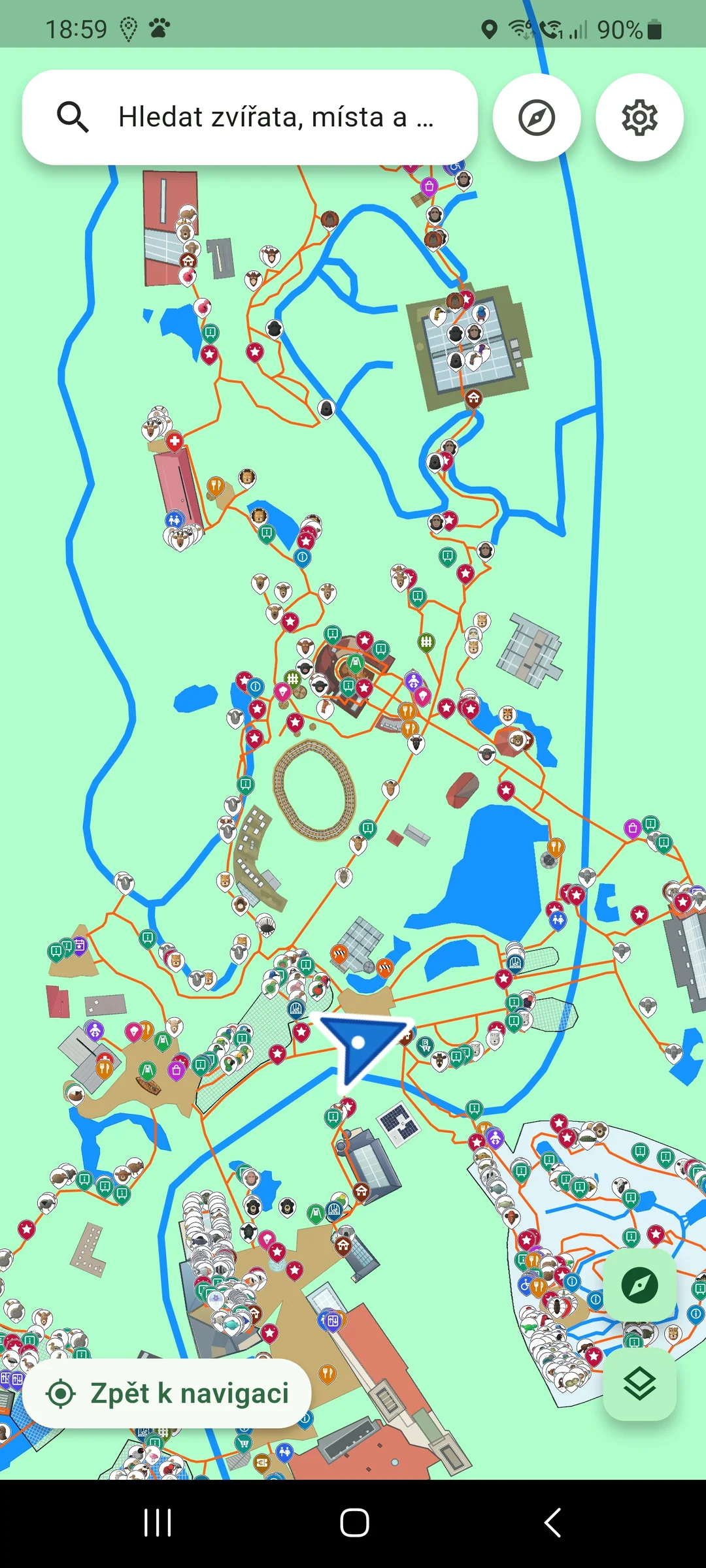 Interaktivní mapa zoo