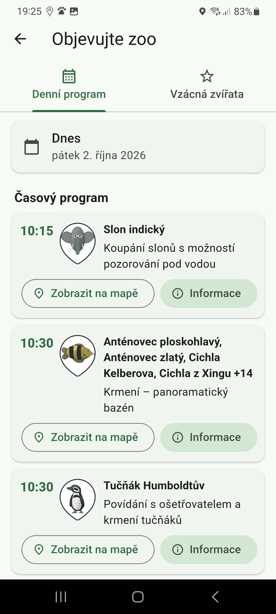 Denní program